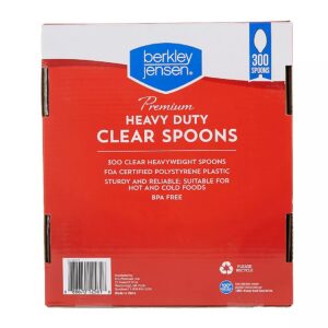 Berkley Jensen Plastic Spoons, 300 ct. - Clear - Image 3