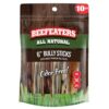 Beefeaters No Odor Natural Bully Sticks 6", 10 ct.