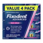 Fixodent Advanced Max Hold Denture Adhesive, 4 pk./2.2 oz.